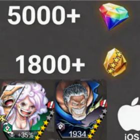 ワンピースバウンティラッシュ Bonney+Garp💎5000+✨1800+