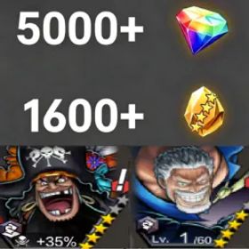 ワンピースバウンティラッシュ Teach+Garp💎5000+✨1600+
