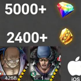 ワンピースバウンティラッシュ Nusjuro+Kuzan💎5000+✨2400+