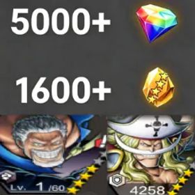 ワンピースバウンティラッシュ Newgate+Garp💎5000+✨1600+