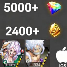 ワンピースバウンティラッシュ Bonney+ Luffy💎5000+✨2400+