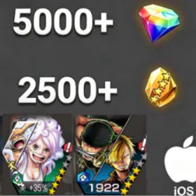ワンピースバウンティラッシュ Bonney+Zoro&Sanji💎5000+✨2500+