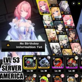ゼンレスゾーンゼロ NA Lvl 53 UNSET BIRTHDAY| Remielle + Aria + Sunna + Norma + Pyrois + Jane + Nekomata + Lycaon