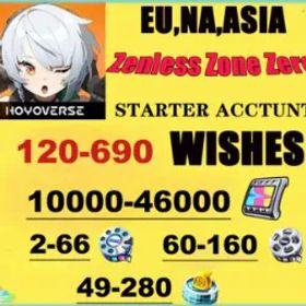 ゼンレスゾーンゼロ NA//LV50//44000+Poiychrome//70+originalmaster tapes/20+Encrypted master tapes245+Bangboo//Random gender