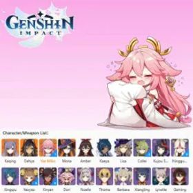 原神 [EU]Yae Miko*1+Dehya+Keqing+Mona