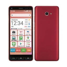 KYOCERA ymobile 【SIMロックあり】 かんたんスマホ2 レッド 3GB 32GB A001KC