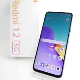 【SIMフリー】Redmi 12 5G XIG03 ミッドナイトブラック 利用制限〇