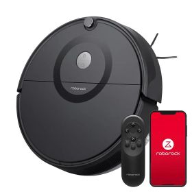 ロボット掃除機 ロボロック E552-04 黒 水拭き マッピング 強力吸引 自動充電 アプリ操作 200分連続稼働 落下防止