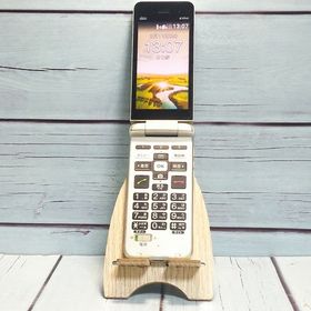 au かんたんケータイ 京セラ KYF41 シャンパンゴールド 189