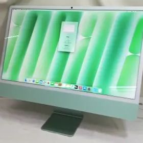 Apple iMac 24インチ 4.5K Retinaディスプレイ M4(CPU:8C/GPU:8C) 16GB/256GB グリーン MWUE3J/A (24インチ, 2024, 2ポート)