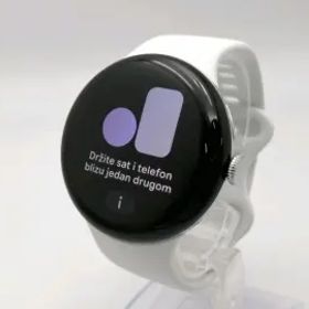 Google Pixel Watch5 Wi-Fiモデル 45mm Polished Silver アルミケース/Fog アクティブ バンド