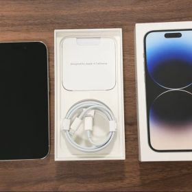 iphone14pro シルバー256GB SIMフリー バッテリー74% 箱有