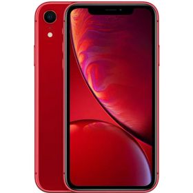 【中古】【安心保証】 iPhoneXR[256GB] au レッド