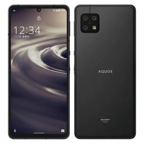 【中古】【安心保証】 AQUOS sense6 SHG05[64GB] au ブラック