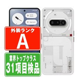 Nothing Phone (3a) 128GB (RAM8GB) ホワイト SIMフリー 楽天モバイル 中古 スマホ 本体 美品 7日間返品OK あすつく no3a1rwh8mtm