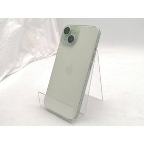 【中古】Apple 国内版 【SIMフリー】 iPhone 15 128GB グリーン MTMM3J/A【ECセンター】保証期間１ヶ月【ランクB】