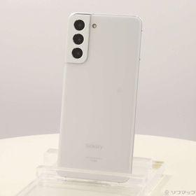 (中古)SAMSUNG Galaxy S21 5G 256GB ファントムホワイト SCG09 auロック解除SIMフリー(198-ud)