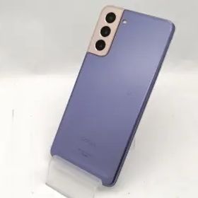 【中古】SAMSUNG au 【SIMロック解除済み】 Galaxy S21 5G ファントムバイオレット 8GB 256GB SCG09【新宿東口】保証期間１ヶ月【ランクC