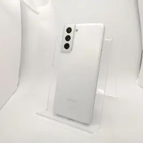 【中古】SAMSUNG au 【SIMロック解除済み】 Galaxy S21 5G ファントムホワイト 8GB 256GB SCG09【川崎駅前】保証期間１ヶ月【ランクB】