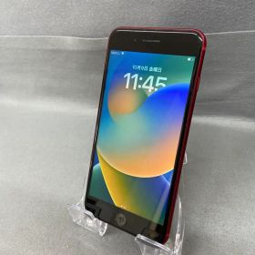 中古美品 国内版 SIMフリー iPhone8 Plus 64GB レッド色