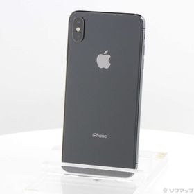 (中古)Apple iPhoneXS Max 64GB スペースグレイ MT6Q2J/A SIMフリー(352-ud)