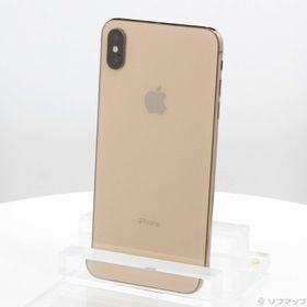 (中古)Apple iPhoneXS Max 64GB ゴールド MT6T2J/A SIMフリー(198-ud)
