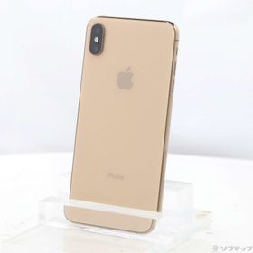 (中古)Apple iPhoneXS Max 256GB ゴールド MT6W2J/A SIMフリー(198-ud)