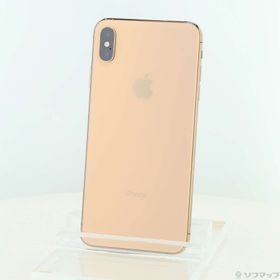 (中古)Apple iPhoneXS Max 256GB ゴールド MT6W2J/A SIMフリー(377-ud)