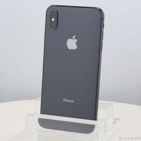 (中古)SoftBank iPhoneXS Max 256GB スペースグレイ NT6U2J/A SIMフリー(258-ud)