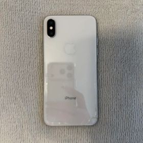 【ジャンク品（部品取り用）】Apple iPhone X シルバー 本体
