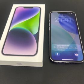 iPhone 14 256GB パープル SIMフリー 箱・純正ケーブル付き