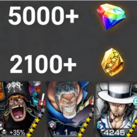 ワンピースバウンティラッシュ Teach+Garp+Lucci💎5000+✨2100+