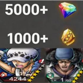 ワンピースバウンティラッシュ Law+Kuzan💎5000+✨1000+