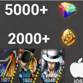 ワンピースバウンティラッシュ MarcusMars+Zoro&Sanji+Lucci💎5000+✨2000+