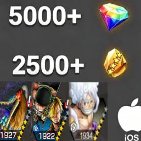 ワンピースバウンティラッシュ MarcusMars+Zoro&Sanji+Luffy💎5000+✨2500+