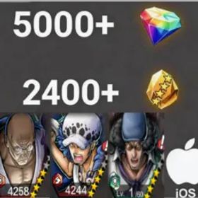 ワンピースバウンティラッシュ Nusjuro +Law+Kuzan💎5000+✨2400+