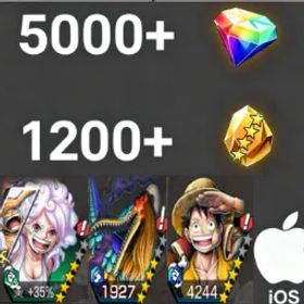 ワンピースバウンティラッシュ Bonney+MarcusMars+DreamLuffy💎5000+✨1200+