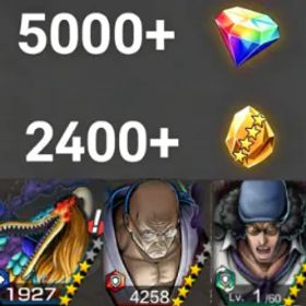 ワンピースバウンティラッシュ MarcusMars+Nusjuro+Kuzan💎5000+✨2400+