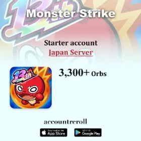 モンスターストライク JP | 1,700-2,000 Orbs | ★6 Yakumo | 10-30 ★6 Characters | Starter Account