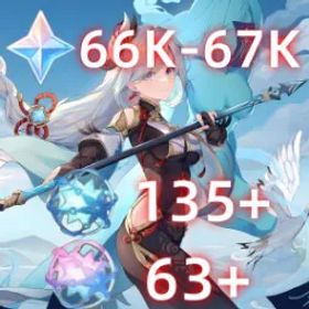 原神 [NA] 💎66K-67K+ Primogems |✨ 135+ Acquaint Fates | ✨63+ Intertwined Fates Reroll Account Starter