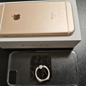 【美品】iPhone6s 128GB ゴールド SIMフリー フィルム・ケース付