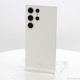 (中古)SAMSUNG Galaxy S23 Ultra 256GB クリーム SCG20 au SIMフリー(258-ud)