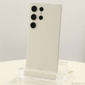 (中古)SAMSUNG Galaxy S23 Ultra 256GB クリーム SCG20 au SIMフリー(344-ud)