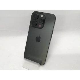 【中古】Apple SoftBank 【SIMフリー】 iPhone 15 Pro 128GB ブラックチタニウム MTU73J/A【川越クレアモール】保証期間1ヶ月【ランクC】