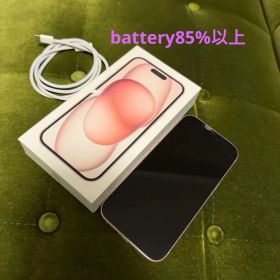 iPhone 15 128GB ピンク 画面ひび割れあり 動作確認済