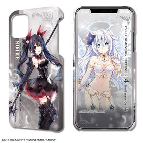 四女神オンライン CYBER DIMENSION NEPTUNE デザジャケット iPhone 12/12 Pro ケース＆保護シート 02ノワール
