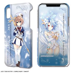 四女神オンライン CYBER DIMENSION NEPTUNE デザジャケット iPhone X/XS ケース＆保護シート 03ブラン