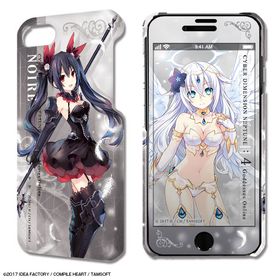 四女神オンライン CYBER DIMENSION NEPTUNE デザジャケット iPhone SE第2世代/8/7/6/6s ケース 02ノワール