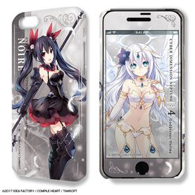 デザジャケット 四女神オンライン CYBER DIMENSION NEPTUNE iPhone 7/8ケース＆保護シート ノワール