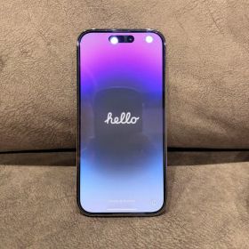 iPhone 14 Pro 256GB ディープパープル 77% 箱付 おまけ付